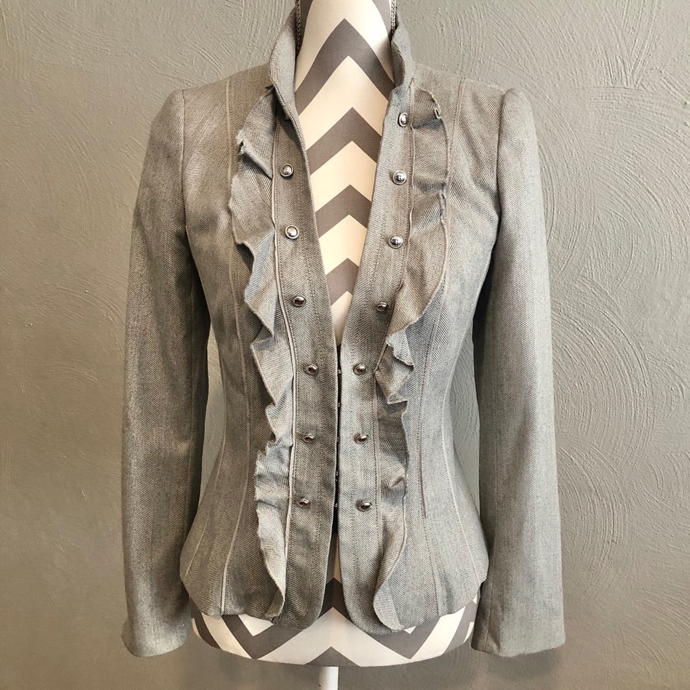 White House Black Market stunning gray blazer